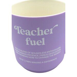 Teacher Fuel Lavender Ceramic Coffee Mug With Humorous Saying